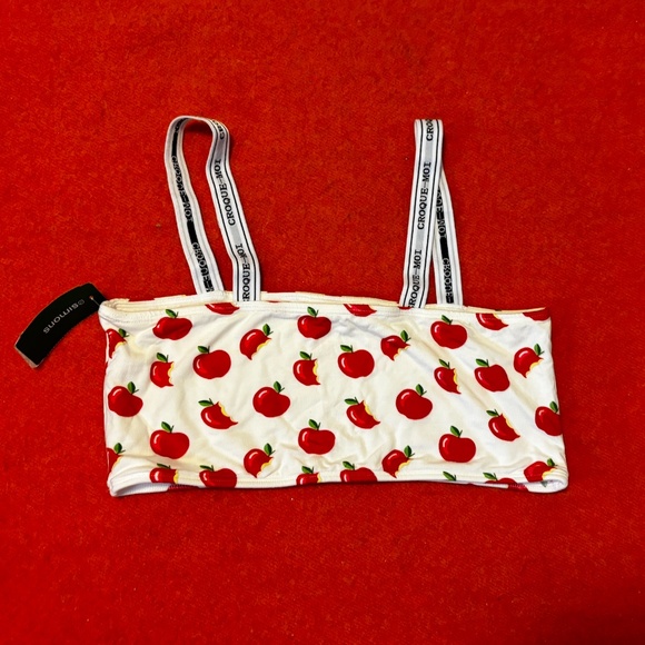 Pop Underwear apples bamboo bandeau bralette NWT - Picture 9 of 9